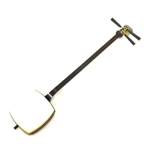 三味線 中棹 紅木 子持綾杉 金ホゾ 保存ケース付き 和楽器 伝統楽器